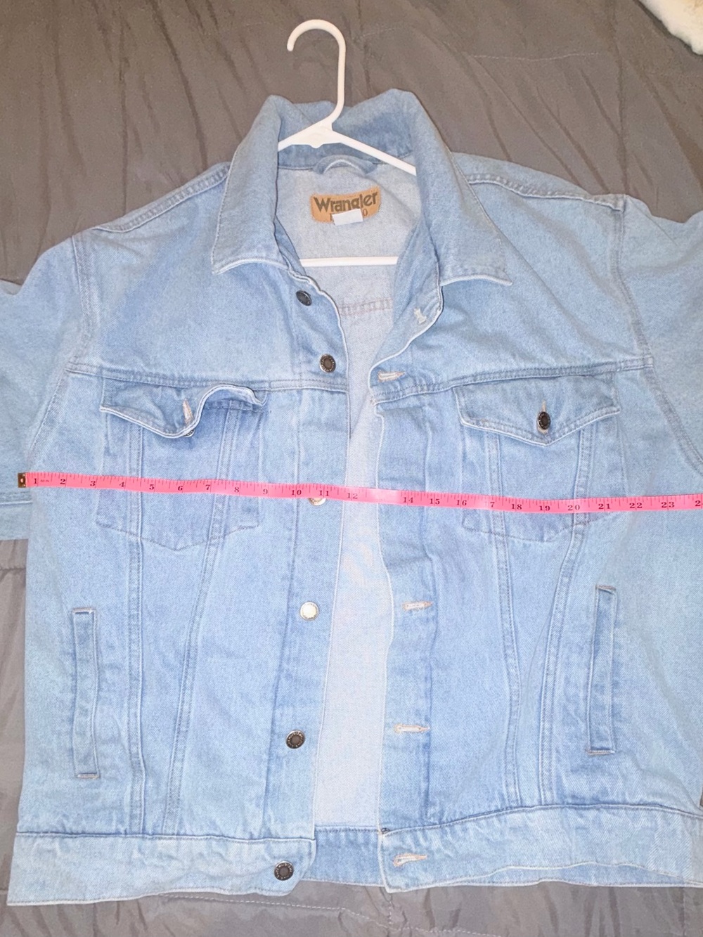 Vintage Wrangler Hero Light Wash Denim Jacket Large - Picture 5 of 6